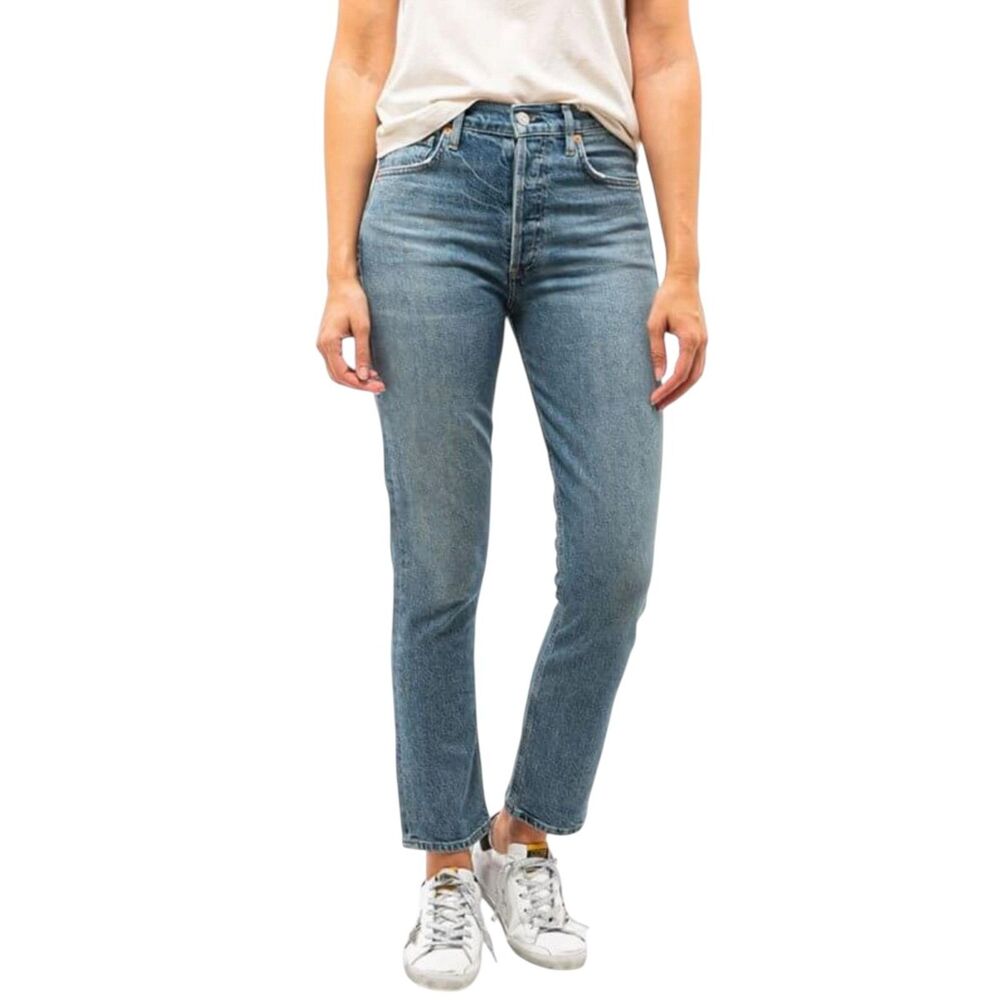 Citizens of Humanity Charlotte High Rise Straight Button Fly Jeans Stretch 29